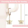 Cup Accessories for Stanley 30oz&40oz Tumbler including Flower Butterfly Straw Topper Cover, Spill Proof Stopper, Silicone Cup Boot, Butterfly Charms