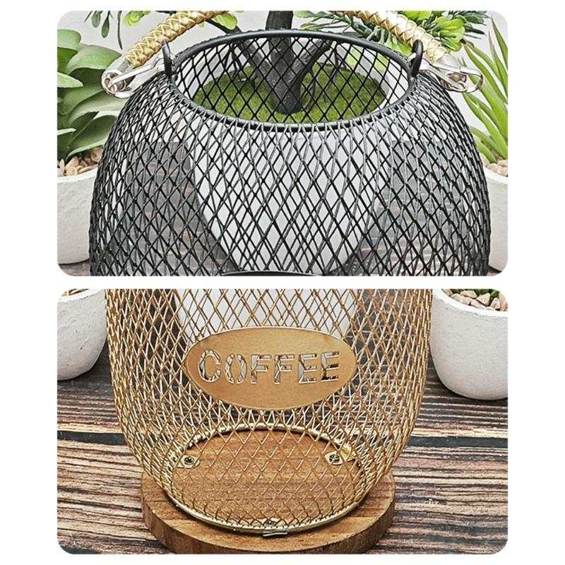 Stabiler Kaffee-Organizer-Korb in eleganten Designs mit öffnendem, tragbarem Zubehör für den Heim- oder Bürogebrauch