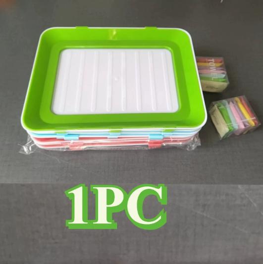 Vacuum Food Container Food Preservation Tray Fresh-keeping Meat Dishes Refrigerator Storage Container Kitchen Storage Tray 2PCS