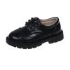 Boys Leather Shoes Kids Casual Flats for Girls School Black Shoes Lace-up Formal Oxfords British Style Fashion Classic Sneakers