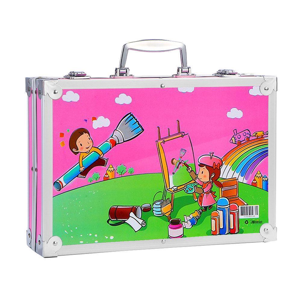 Pinsel 145 Aluminium Box Set: Doppelschichtige Kinder-Zeichen- und Graffiti-Kunstwerkzeuge - Perfektes Preisgeschenk zum 1. Juni