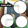 Sticky Note Holder with Stencil,Pen Scissors Reusable Dispenser Desk Organizer for