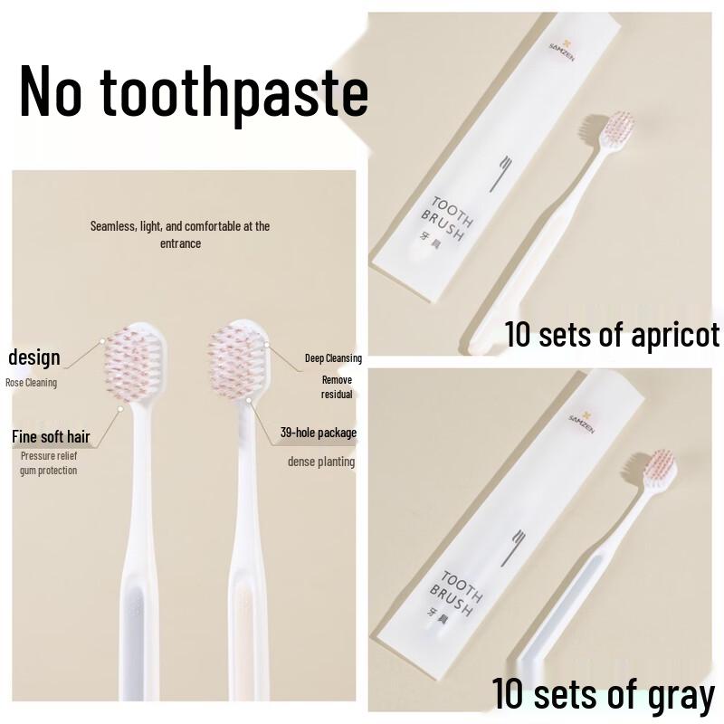 Samzen Disposable Toothbrush & Toothpaste Set