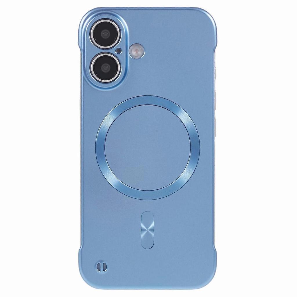 For iPhone 16 Plus Case Compatible with MagSafe Hard PC Frameless Phone Cover - Blue