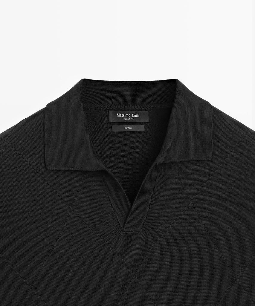 Masimodutti 100% Cotton Short Sleeve Polo Shirt