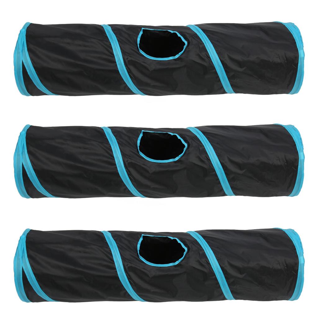 3PCS Collapsible Cat Tunnel Lightweight Interactive Interesting Cat Tunnel Tube for Cat Kitten