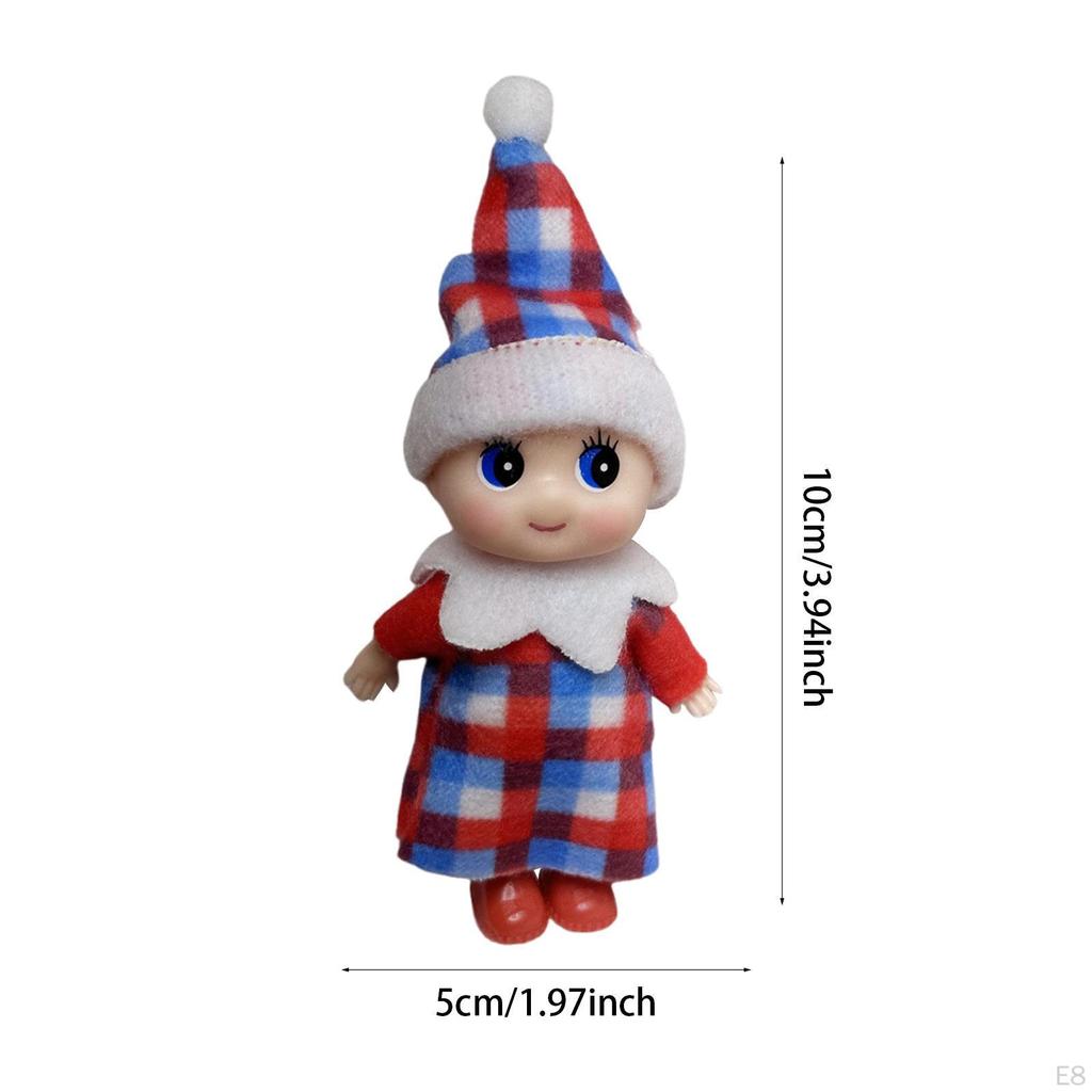 Christmas Elf Doll ,Tiny Miniature Accessories ,Christmas Decoration Mini Toy