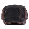 Newsboy Brand Latest Fresh Leather PU Faux School Old Vintage Men Caps British Painters Hats Spring Autumn Side Adjustable Flat Cap Hip Hop Urban