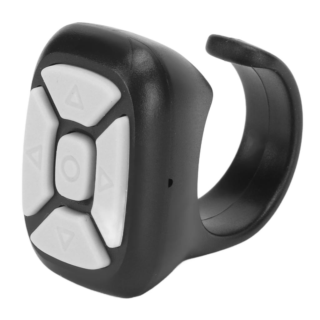 Bluetooth Remote Control Page Turner Mobile Phone Bluetooth Ring Remote Control for Iphone Smartphones Tablets Black