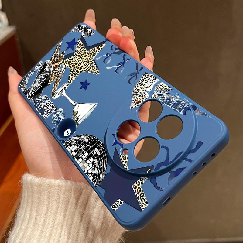 Case For OnePlus 15 13 13T 12 Leopard Star Disco Ball Pattern Shockproof Bumper Soft Silicone Cover For Oneplus Nord 5 13R 12R 11R 5G