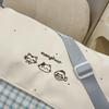 Kitten Plaid Shoulder Bag Junior High School Student Lightweight Travel Crossbody Bag