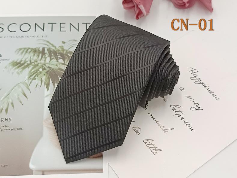 

Мужской галстук из жаккардовой ткани в черную полоску шириной 8 см: Полиэстеровый шелк, ручная вязка