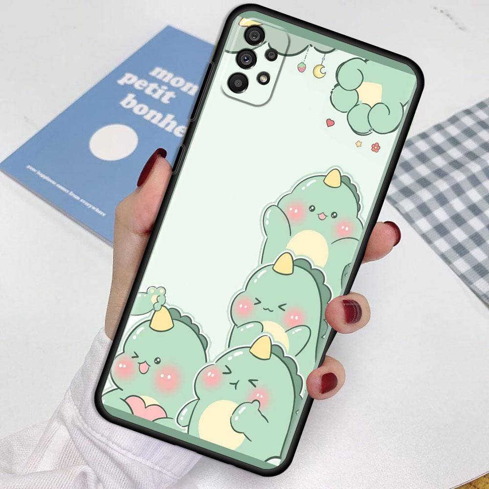 Case For Samsung Galaxy A52 A12 A51 A32 A21s A71 A53 A13 A32 A72 A31 A33 A22 A03 A41 Phone Cover Dinosaur Cartoon