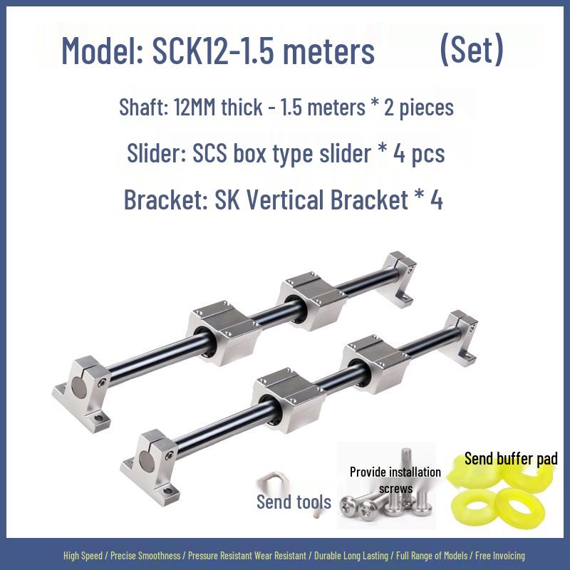Linear Guide Sliding Table Saw Rail Set for Woodworking
