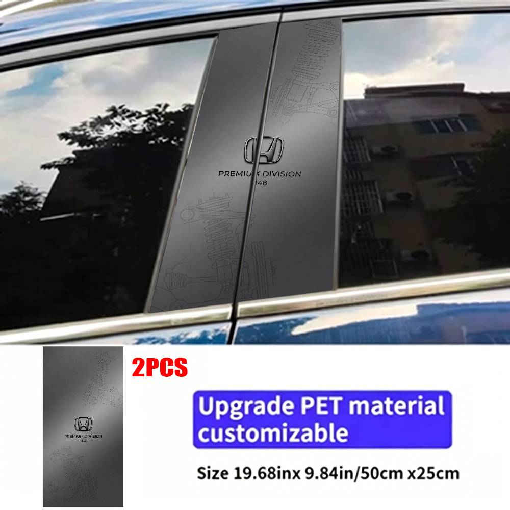 vdbn2 FOR HONDA Car Sticker Auto B-pillar Center Column Decor Cover Scratches Waterproof Sunscreen Vinyl Decals Accessories