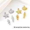 Ocean Series Pendant: Stainless Steel Starfish, Seashell, Seahorse & Fish Necklace Charm