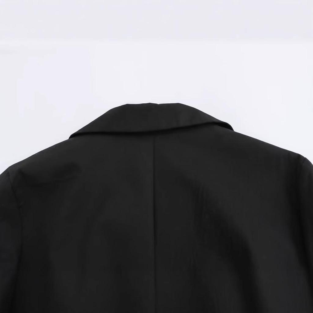 2024 Autumn Women's European & American Style Polo Collar Long Sleeve Dress