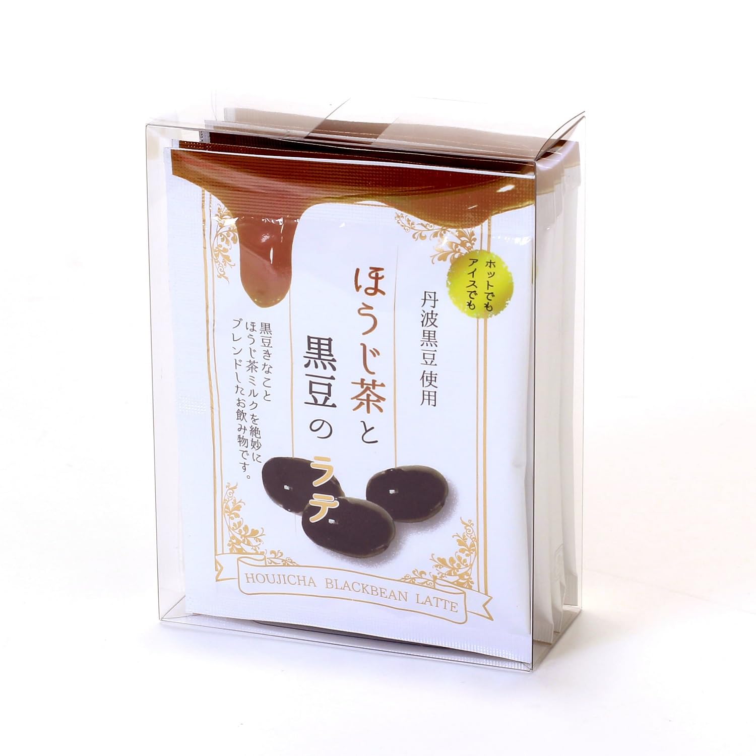 

Naniwa Kombucha Honpo Hojicha Black Bean Latte in a 60g x 5 packs container,