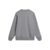 Li Ning Sports Lifestyle Series Letter Logo Print Fleece Pullover Long Sleeve Sweatshirt Unisex Sweatshirt Smoke-Gray AWDTB37-8