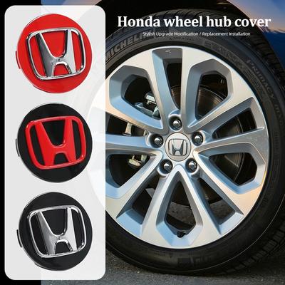 4Pcs Car Emblem Hub Cover Auto Wheel Rim Center Cap Accessories For Civic Fit Accord City Vezel CR-V S660 Odyssey HR-V