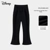 2025 Autumn Girls' Black Micro Flare Slimming Casual Pants for Middle and Big Kids