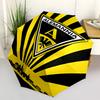 1 PC Automatic Folding Umbrella - Alemannia Aachen Pattern Portable Foldable Design With 8 Ribs Christmas Birthday Gifts