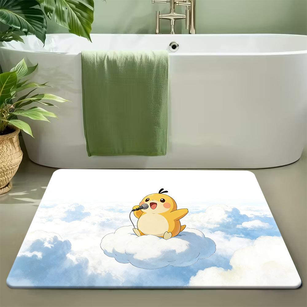 

Bohemian Tribal Style Pokemon Characters Print Non-slip Doormat, Soft Absorbent Floor Rug for Home Decor 40cm x 60cm