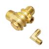 Brass 3-Way Check Valve for Air Compressor with Male Threads - Zinc Alloy Construction for Reliable Workshop Tool Replacement