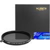 KANI 72mm Variable ND Filter ZeroSharp Series Premium ND4-64: 2-6 Stop Reduction In Light Reduction, Improved Color Reproduction, Detachable Adjustmen