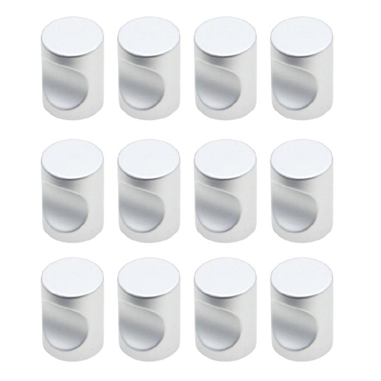 

Set of 12 Elegant Sturdy Aluminum Alloy Single Hole Handle for Wardrobes and Kitchen Cabinets Daily Casual Use