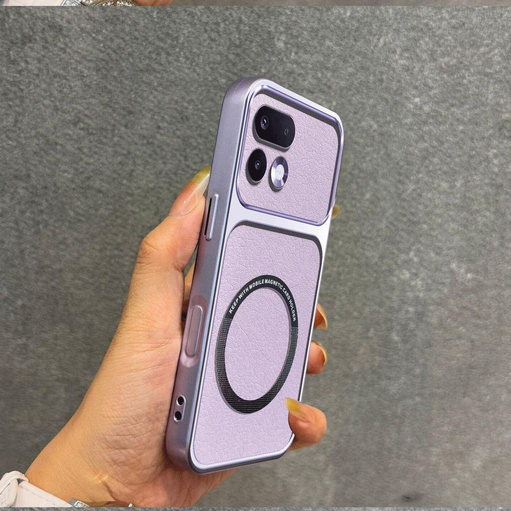Verbesserte Schutzhülle mit großem Objektiv für realme 16T 5G, 16 Pro 5G, 16 Pro+ 5G Luxuriöses Ledergehäuse mit Magnetring