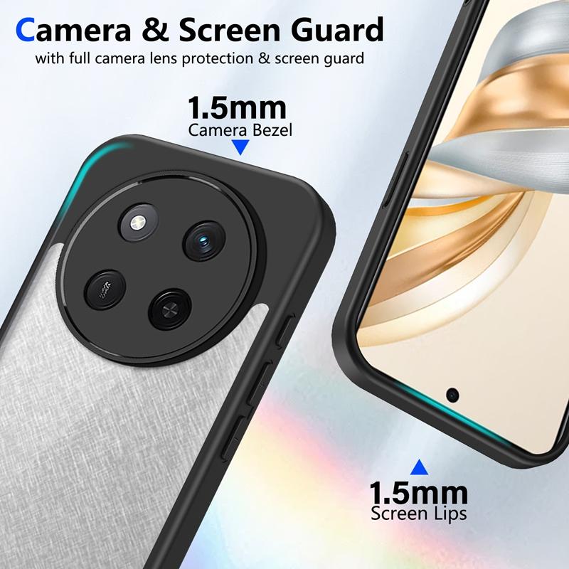 Transparent Silicone Case For Honor X9C X8B X6C X8C X7C X9C X60 PRO Play 60 Plus PC Back TPU Bumper Shockproof Clear Phone Cover