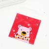 100pcs Christmas Cookie Candy Bags Self Adhesive Gift Packaging Biscuit Snack Bag New Year 2024 Noel Navidad Xmas Party Decor
