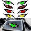 2pcs Car 3D Simulation Cat Eye Sticker Personalized Eye Stickers Auto Reversing Mirror Stickers Scratch Covering Decoration