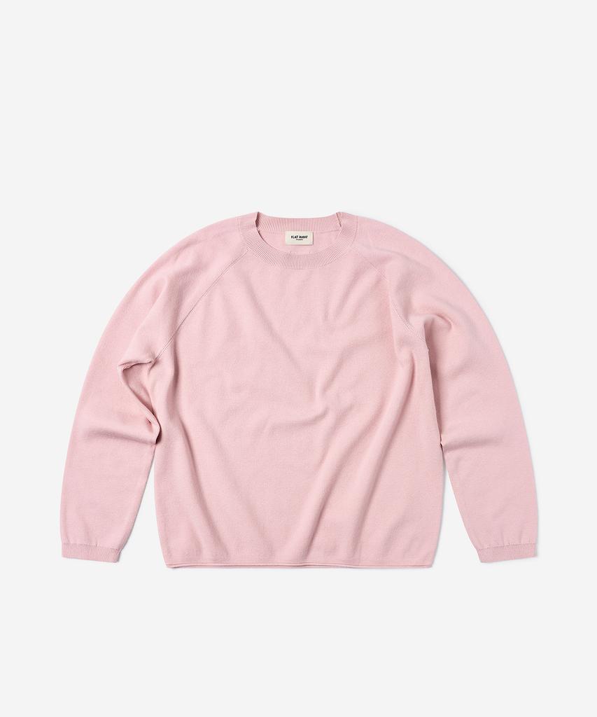 FLATWAVE IN SEOUL Marel Loose Fit Round Knit Pink