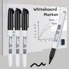 3/12pcs Erasable Black Whiteboard Marker Pens Teaching Supplies for Back To School Office School Stationery Bulk Pack