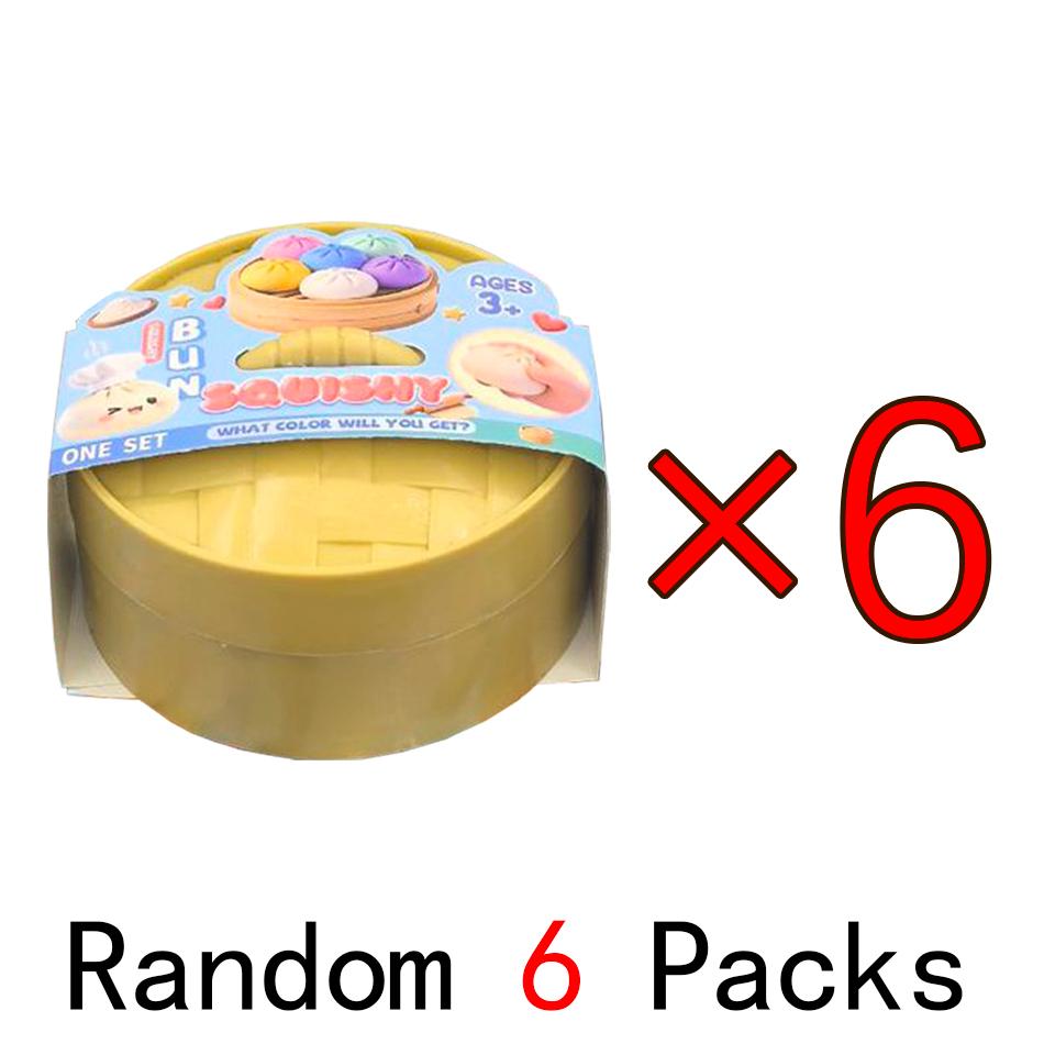 Colorful Dumpling Squishes Stress Balls Reusable Low Rebound Decompression Toys Home Decoration Friend Unique Birthday Gift