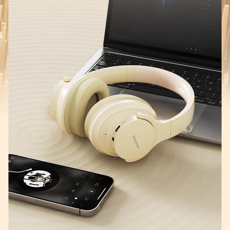 WOPOW BTS01 Active Noise Cancelling Over-Ear Bluetooth Headphones