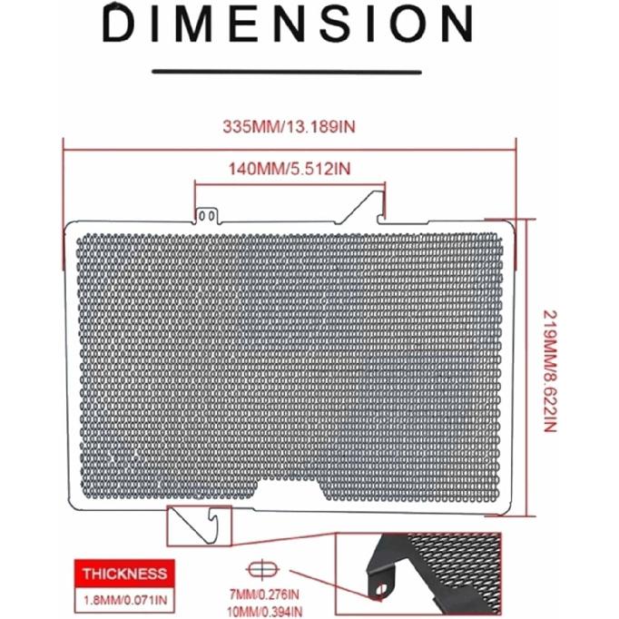 Radiator Grille Cover Guard Protection Compatible with CB/CBR 650F CBR650F CB650F CB650R CBR650R CB 650R 2019 2020 2021 2022 2023 2024