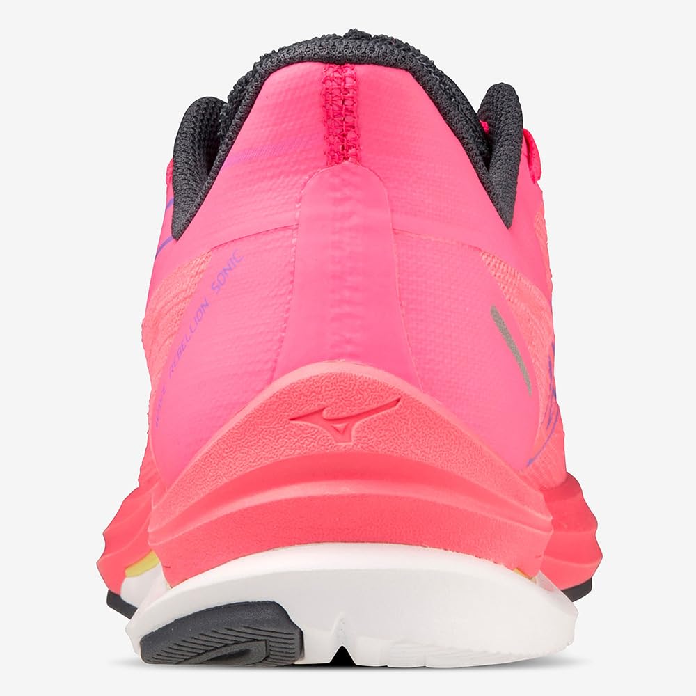 Mizuno Wave Rebellion SONIC WIDE Running Shoes, Pink X Blue X Yellow (Asymmetrical), Size 22.5 Cm, 2E