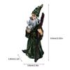 Wizard Witch Statue Sand Desktop Resin Ornaments Halloween Decoration Table Figurine Sand Ornaments Gifts for Indoor Home Decor