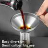 Stainless Steel Kitchen Funnels Set Food Grade Metal Funnels For Filling Bottles Small Funnels For Essential Oil Spices