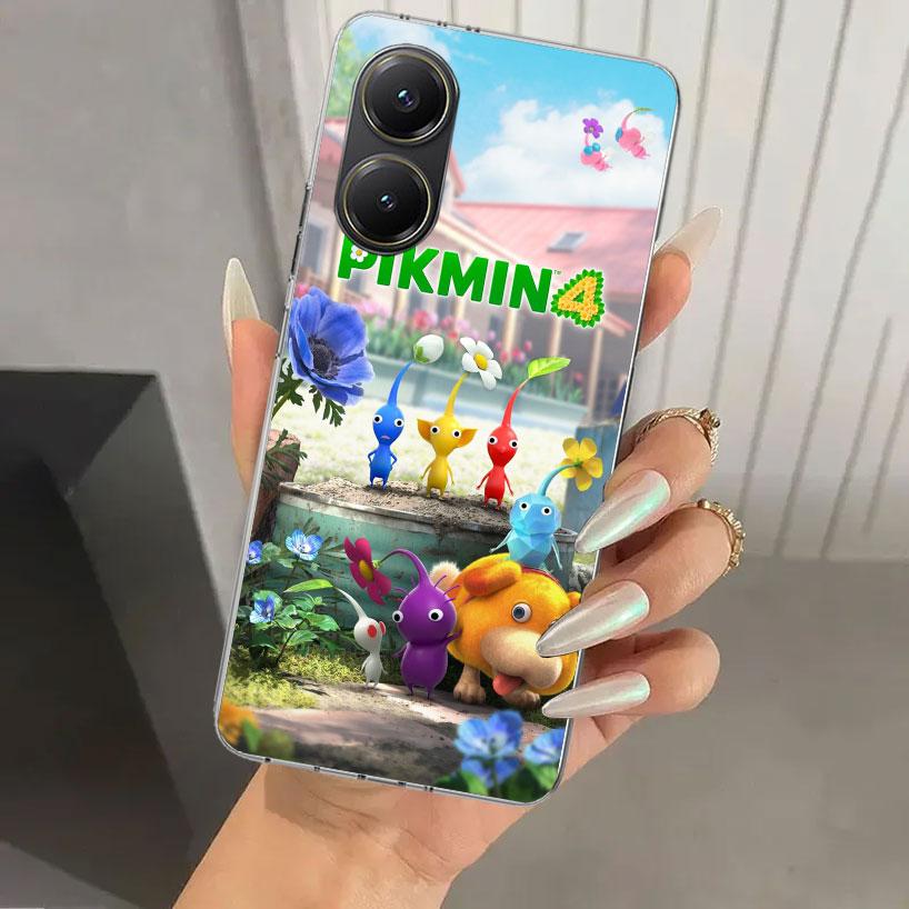 Game P-PikminS 4 Phone Case for Xiaomi Poco X5 X6 X7 Pro F7 Ultra M7 Redmi 15 15C 13 13C 12 12C 10 10A 10C 9 9A 9C 9T Shell Poco
