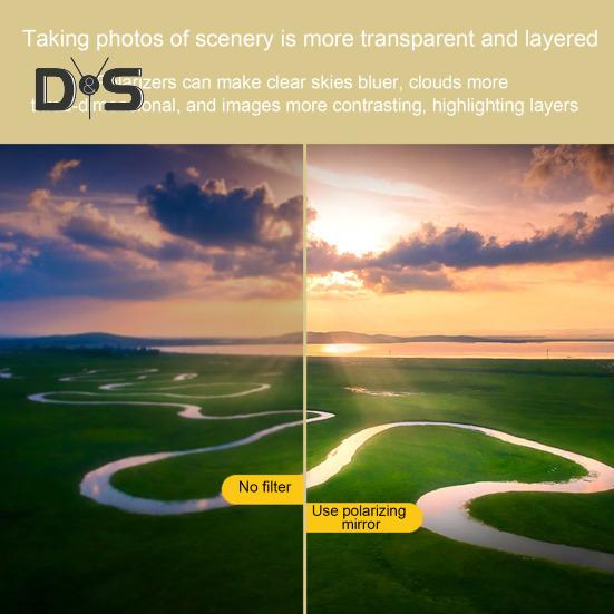 37/46/52mm Threaded Filter Clip for Cell Phone Camera Assistant Lens And CPL Filters To Enhance Photo Effects