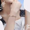 Women'S Bracelet 925 Ankier Thick Fashionable -Plated Chain