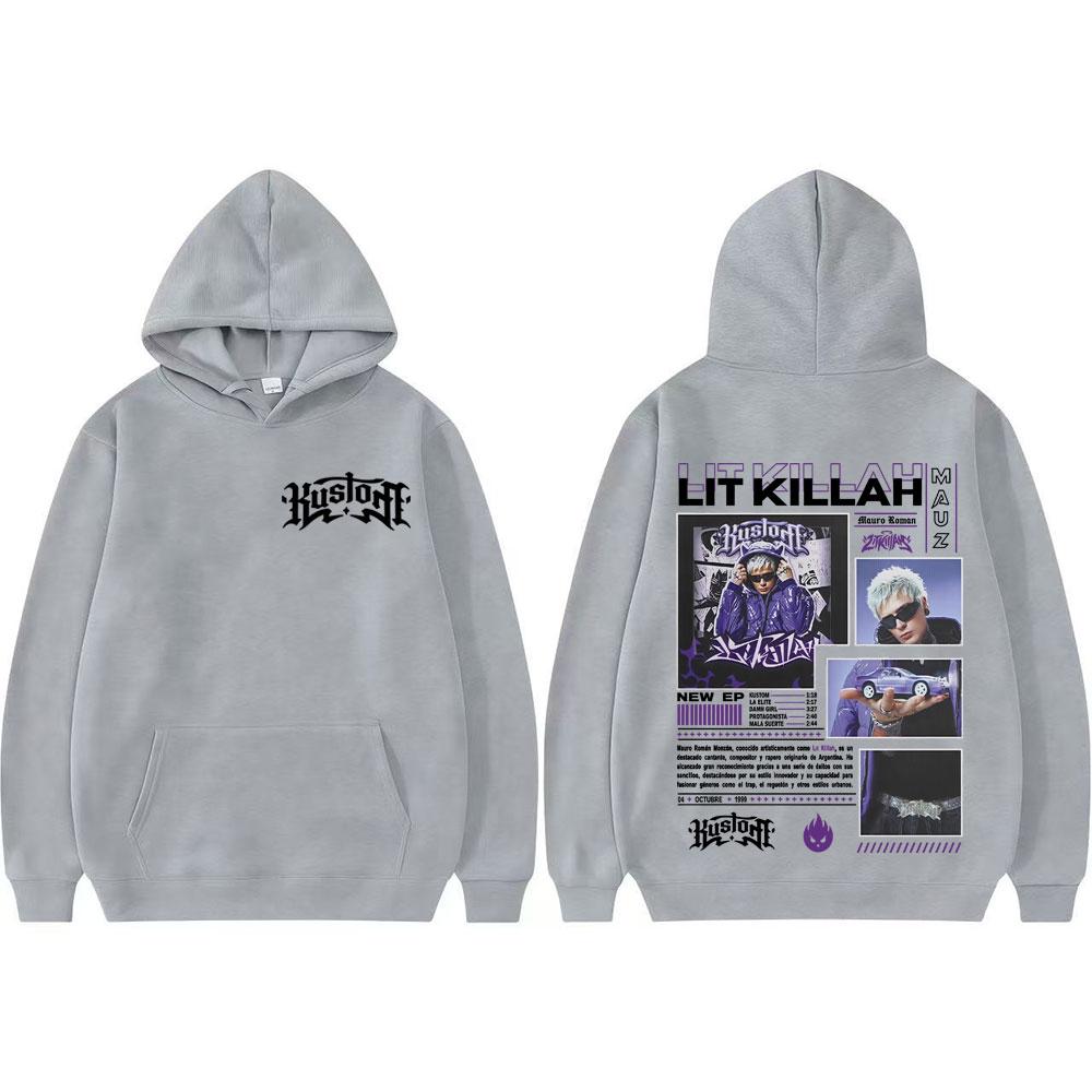 

Rapper Lit Killah Album Tour 2025 Graphic Hoodie Men Clothing Harajuku Hip Hop Pop Music Sweatshirts Unisex Casual Loose Hoodies 3XL
