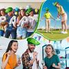 Novelty Stylish Golfer Hat for Men Women Hat Green Golfer Caps Unisex Headwear Autumn Winter Hat for Daily Wear