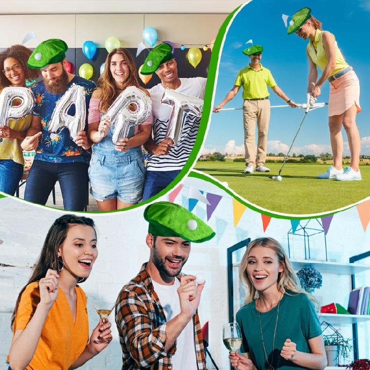 Novelty Stylish Golfer Hat for Men Women Hat Green Golfer Caps Unisex Headwear Autumn Winter Hat for Daily Wear