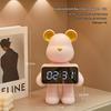 Cute Bear Desk Clock Ornament