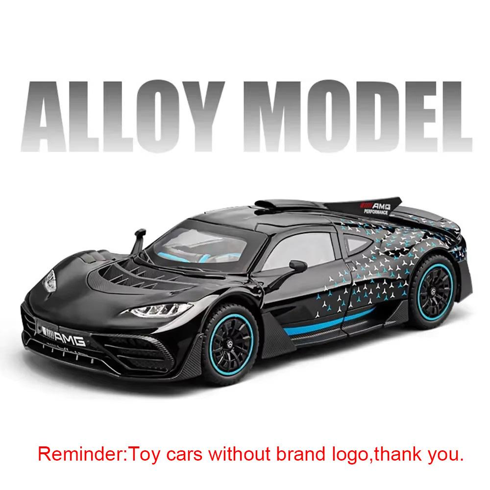 

1:24 300SL ONE Alloy Vintage Car Model Toys Diecast Vehices Sound Light Pull Back 4 Doors Opened Front Wheel Steering Boys Gifts